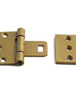 Innerdörrggj 2465 Guldepoxy inkl. fästplatta och skruv 2st/förp Innerdörrggj 2465 Guldepoxy inkl. fästplatta och skruv 2st/förp