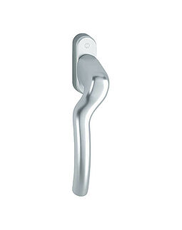 Spanjoletthandtag vänster oval Aluminium Silvereloxerad /b=24 Sprint 7/48mm Spanjoletthandtag vänster oval Aluminium Silvereloxerad /b=24 Sprint 7/48mm